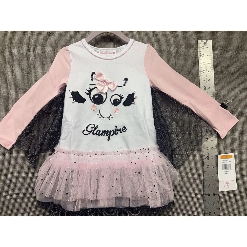 NEW BNWT Bonnie Jean Baby Halloween Outfit Clothes Vampire‎ Size 3T